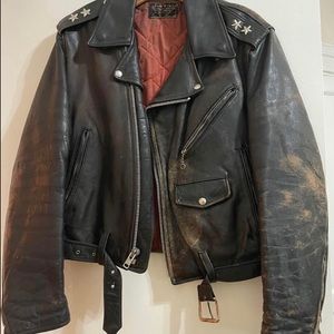 Vintage 50s/60s Genuine Leather Jacket | Unisex | Sz Women’s M/L, Men’s S/M